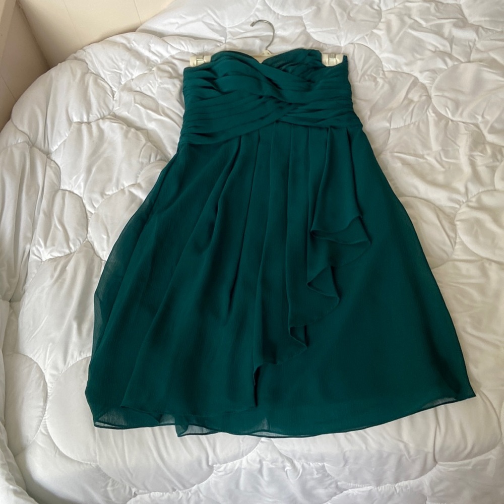 Bridesmaids dress forest green